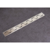 Odpływ liniowy z panelem dekoracyjnym Moon, 100 cm BASIC Decor Inox