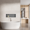 Półka wnękowa ze stali nierdzewnej 60x20x10 cm WALL-BOX ONE Ciemnoszara