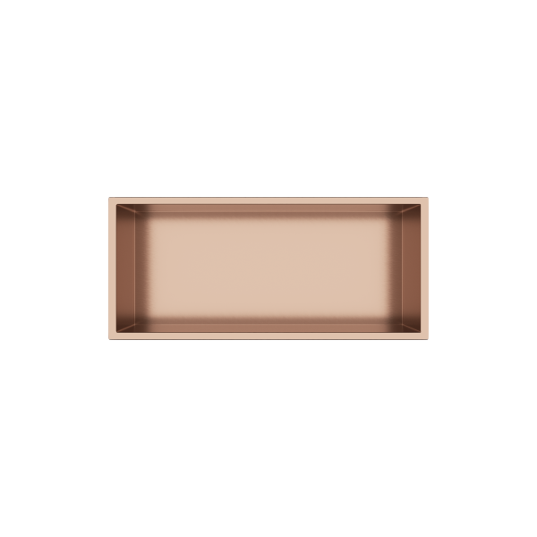 Półka wnękowa ze stali nierdzewnej miedziana 45x20x10 cm WALL-BOX Copper Gold