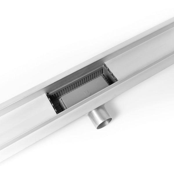 Odpływ liniowy 100 cm dwustronny lustrzane srebro Duplex Next 2w1