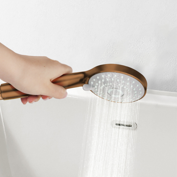 Słuchawka prysznicowa 3-Funkcyjna okrągła MIEDZIANA