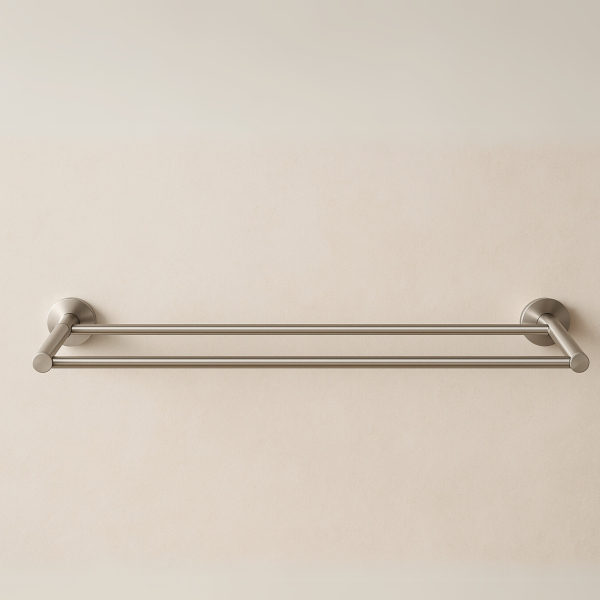 WIESZAK ŁAZIENKOWY DO ŁAZIENKI NA RĘCZNIKI QUBE model 2 - INOX