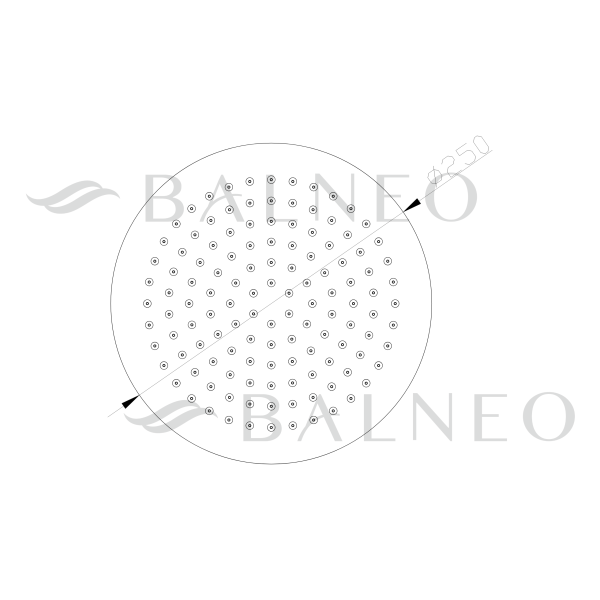 Deszczownica prysznicowa nowoczesny design stal nierdzewna CZARNA OKRĄGŁA