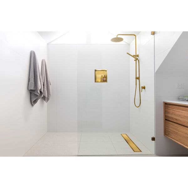 Odpływ liniowy 100 cm dwustronny złoty Duplex Next 2w1