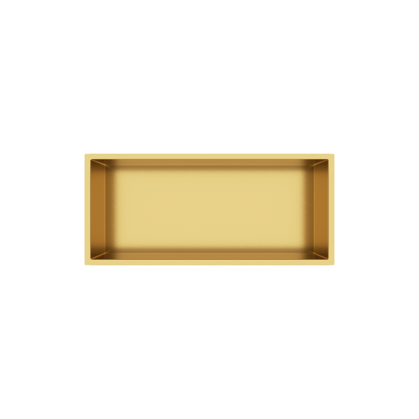 Półka wnękowa ze stali nierdzewnej złota 45x20x10 cm WALL-BOX ONE Gold
