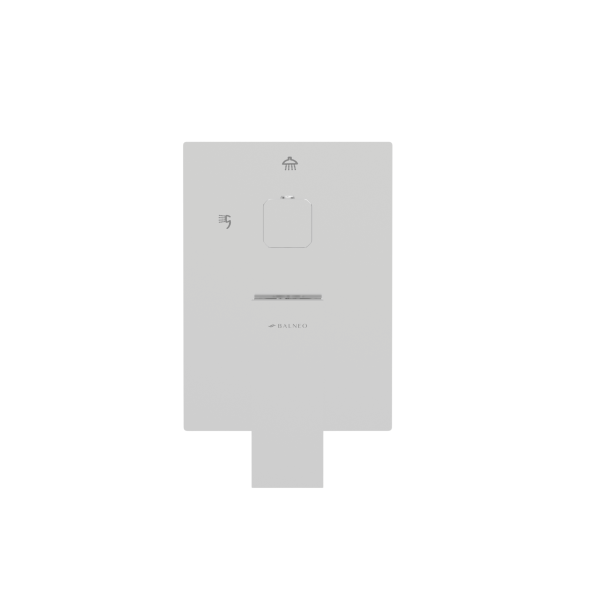 Bateria prysznicowa ścienna zestaw z kwadratową deszczownicą CHROM