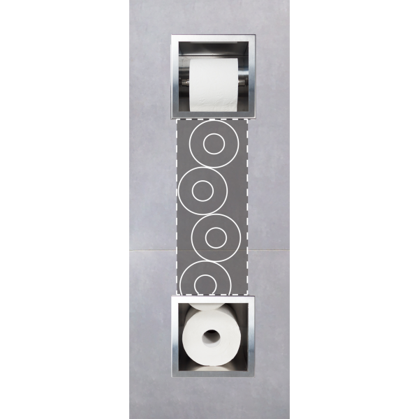 Magazynek z podajnikiem papieru WALL-BOX PAPER 2 Inox