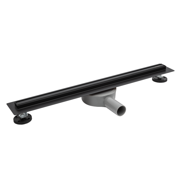 Odpływ liniowy wąski 60 cm czarny Slim&Low ProLine Black