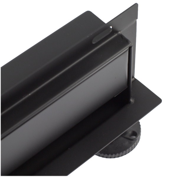 Odpływ liniowy ścienny czarny 70 cm BASIC Wall Black
