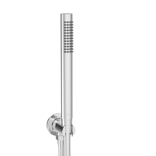 Bateria prysznicowa ścienna zestaw z okrągłą deszczownicą CHROM