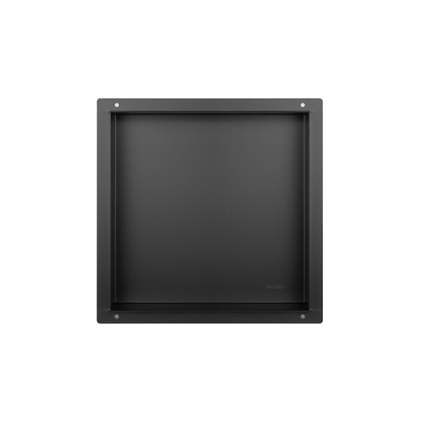 Półka wnękowa bezramkowa czarna 30x30x10 cm WALL-BOX No Rim Black