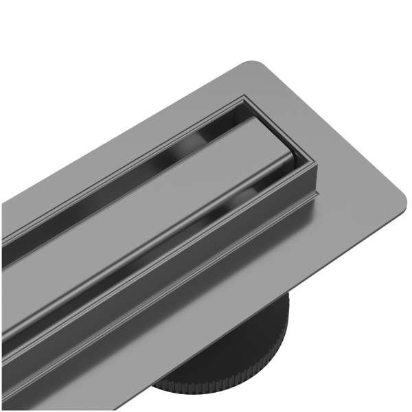 Odpływ liniowy wąski grafitowy 100 cm BASIC S&L