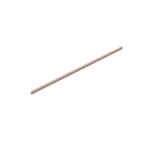 Listwa spadkowa do szkła lewa 120 cm miedziana