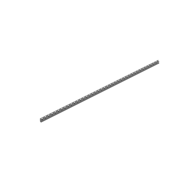 Listwa spadkowa do szkła lewa 170 cm Ciemnoszara