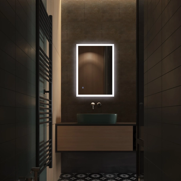 Lustro podświetlane 80x120 cm COSMO- Antypara, Ściemnianie, Zmiana Barwy