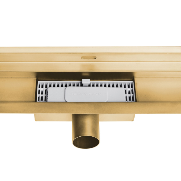 Odpływ liniowy ścienny złoty 60 cm BASIC Wall Gold