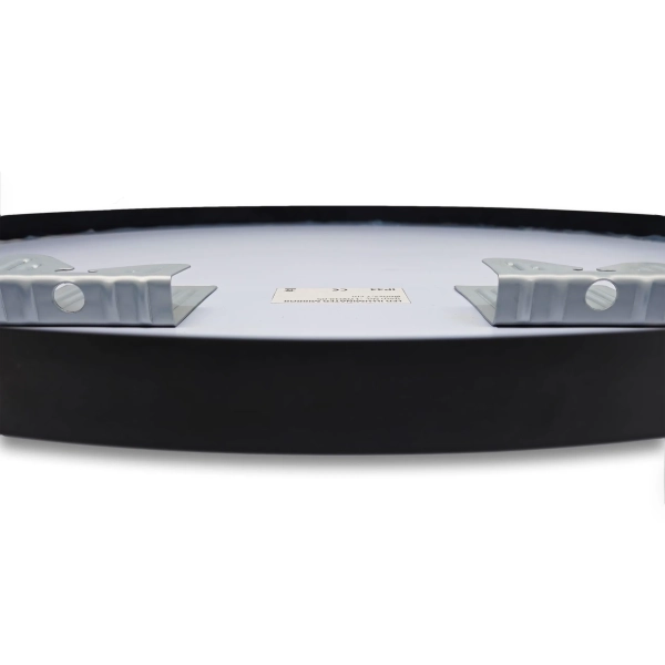 Lustro niepodświetlane okrągłe CORINA BLACK 60 cm Czarny kolor rama aluminiowa