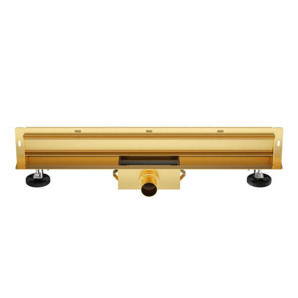 LINIOWY ODPŁYW ŚCIENNY GOLD 60 CM Z SYFONEM ZŁOTY