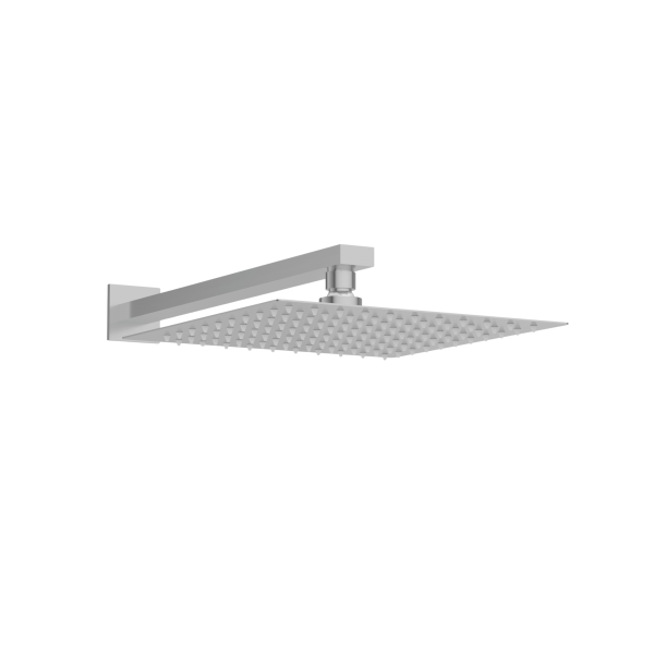 Bateria prysznicowa ścienna zestaw z kwadratową deszczownicą INOX