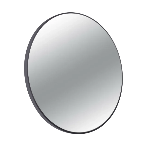 Lustro niepodświetlane okrągłe CORINA 100 cm Czarny kolor rama aluminiowa