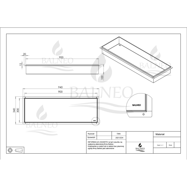 Półka wnękowa łazienkowa prysznicowa bezramkowa biała 90x30x10 cm