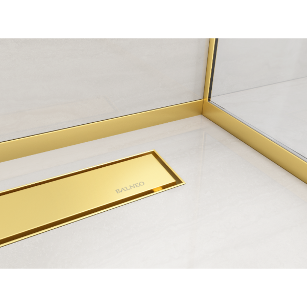 Listwa spadkowa do szkła prawa 120 cm złota