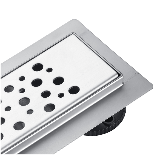 Maskownica dekoracyjna do odpływu liniowego Bubbles 60 cm BASIC Decor Inox