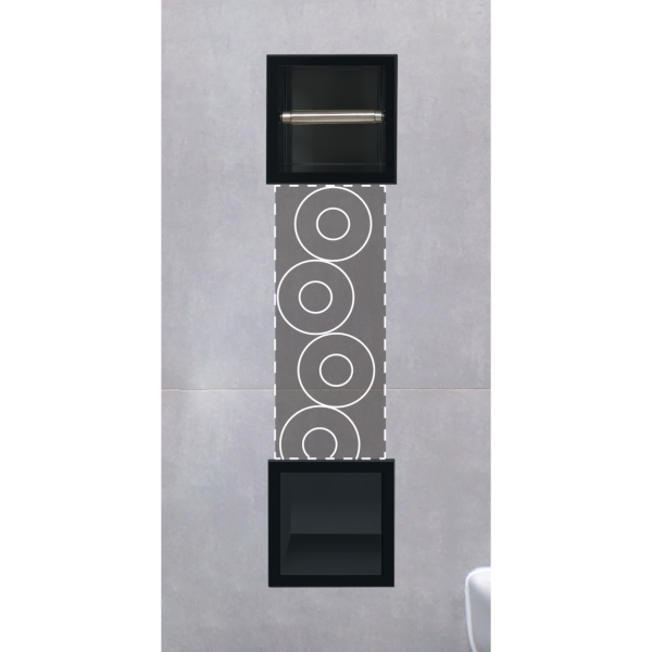 Magazynek z podajnikiem papieru czarny WALL-BOX PAPER 2 Black