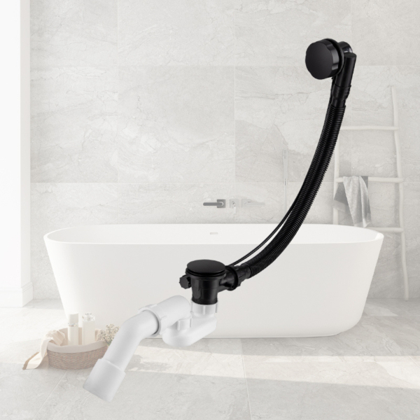 Syfon wannowy czarny Black- model 1