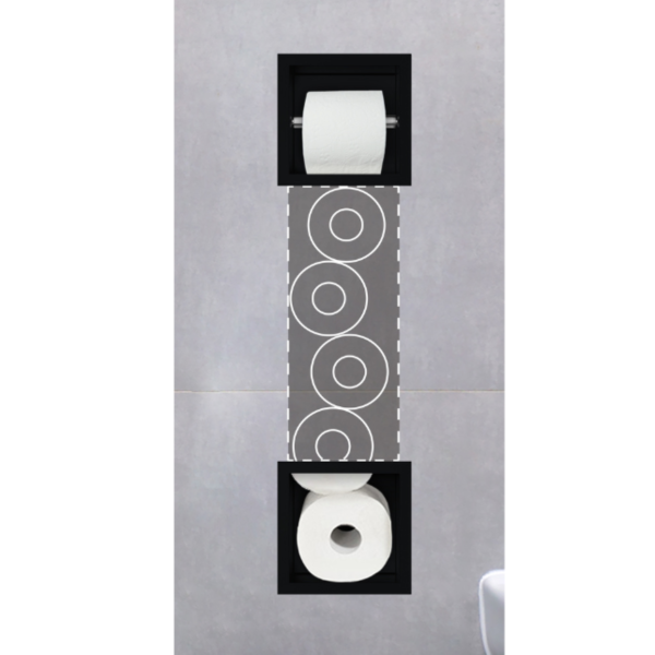 Magazynek z podajnikiem papieru czarny WALL-BOX PAPER 2 Black