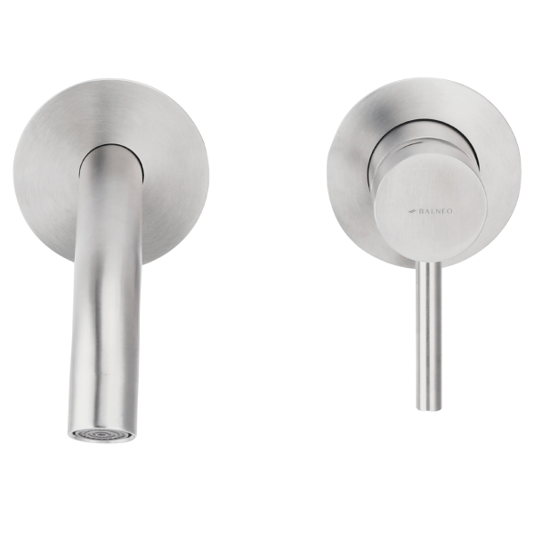 Bateria umywalkowa ścienna Kran do umywalki INOX