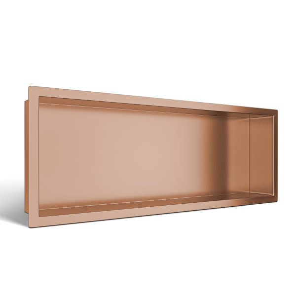 Półka wnękowa ze stali nierdzewnej miedziana 60x20x10 cm WALL-BOX ONE Copper