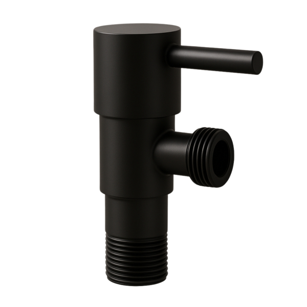 Zawór kątowy z głowicą ceramiczną model 1 BLACK 1/2 x 3/8