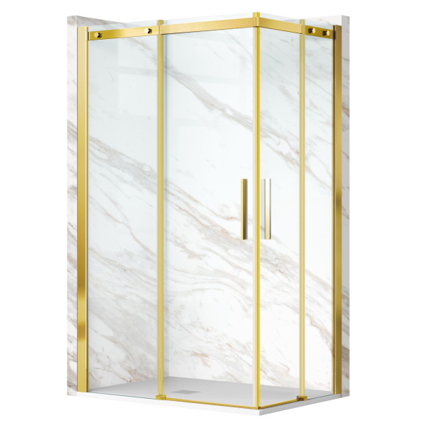 Kabina prysznicowa rozsuwana Rio - ZŁOTY 80x80 cm