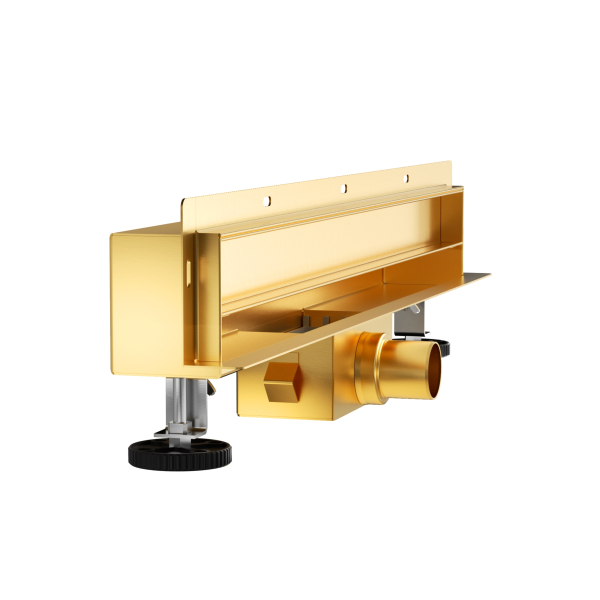 LINIOWY ODPŁYW ŚCIENNY GOLD 60 CM Z SYFONEM ZŁOTY