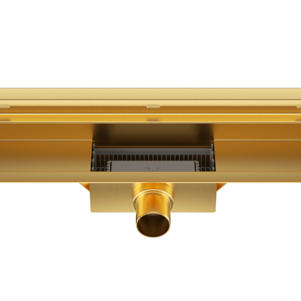LINIOWY ODPŁYW ŚCIENNY GOLD 60 CM Z SYFONEM ZŁOTY