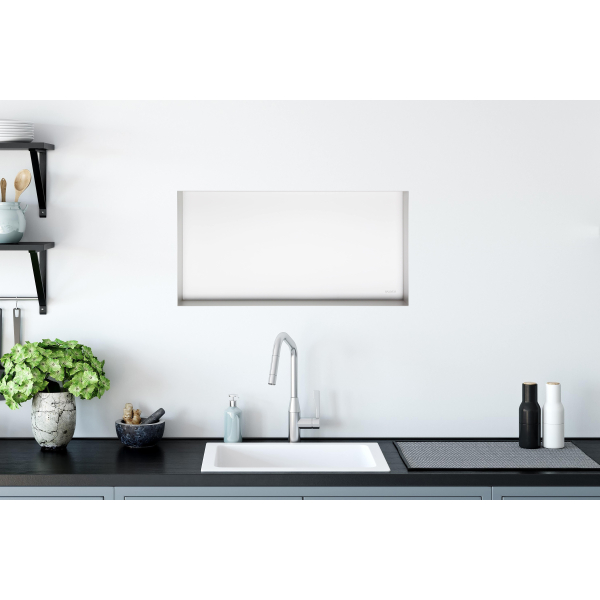 WALL-BOX No Rim White - Półka wnękowa bezramkowa biała 60x30x7 cm