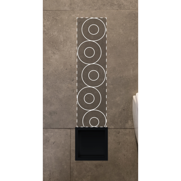 Magazynek na papier czarny WALL-BOX PAPER-3 Black