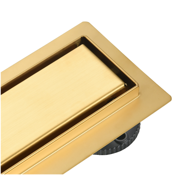 Odpływ liniowy łazienkowy złoty 70 cm BASIC Drain Gold