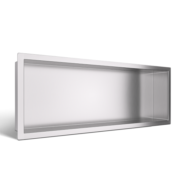 Półka wnękowa ze stali nierdzewnej 60x20x10 cm WALL-BOX ONE Inox