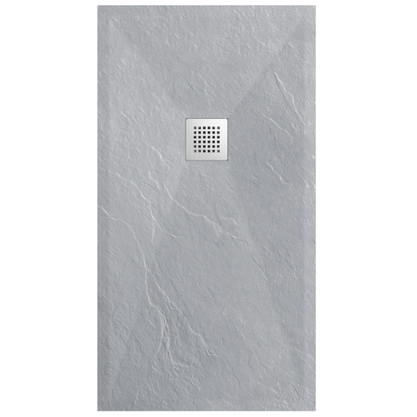 Brodzik kompozytowy F" Jasnoszary 80x140x2,5" Stone Tray