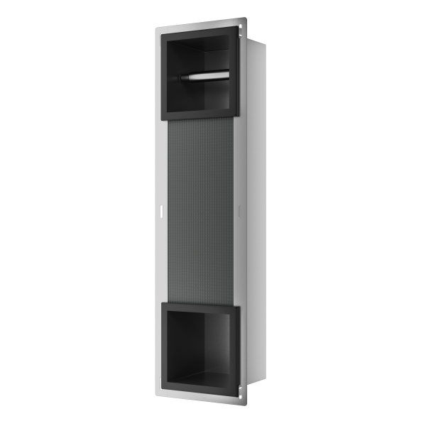 Magazynek z podajnikiem papieru czarny WALL-BOX PAPER 2 Black