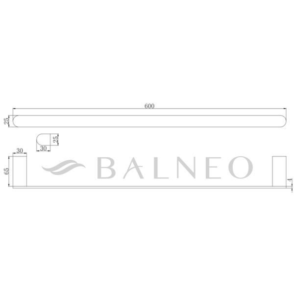 WIESZAK ŁAZIENKOWY DO ŁAZIENKI NA RĘCZNIKI QARX model 2 - INOX