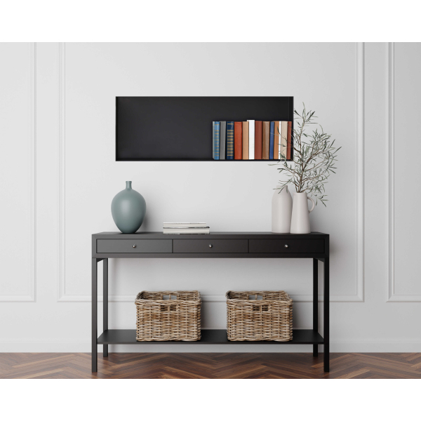 Półka wnękowa bezramkowa czarna 90x30x10 cm WALL-BOX No Rim Black