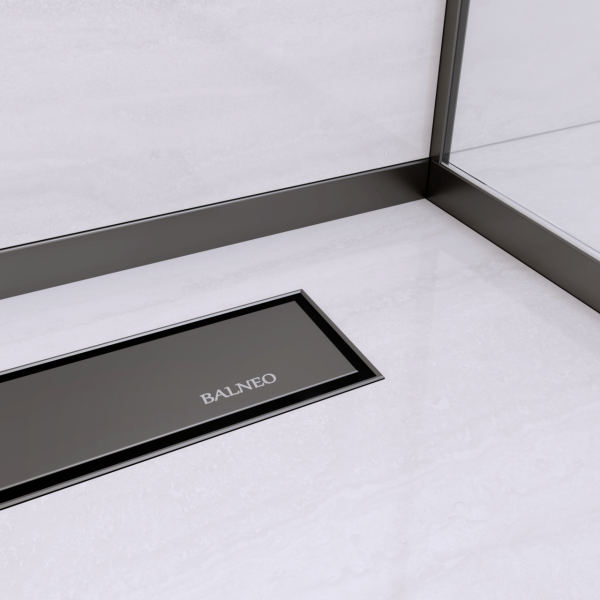 Listwa spadkowa podłogowa prawa 170 cm CZARNY