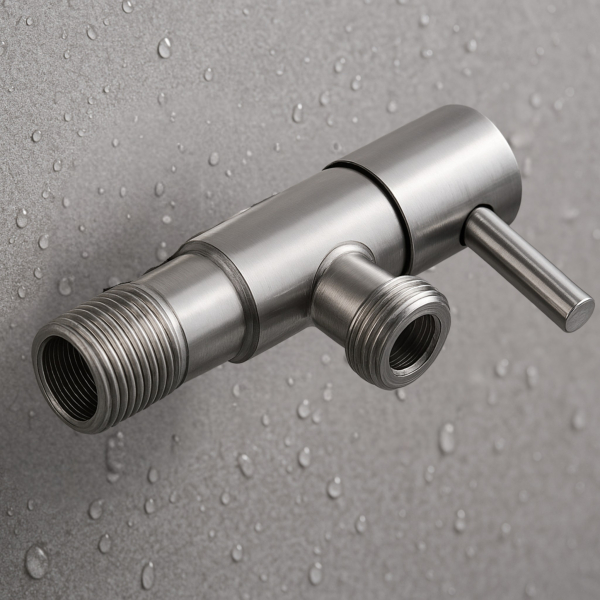 Zawór kątowy z głowicą ceramiczną model 1 INOX 1/2 x 3/8