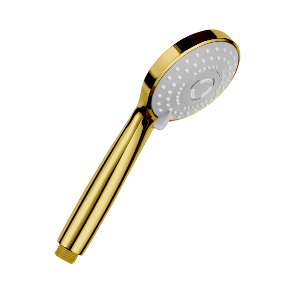 Słuchawka prysznicowa 3-Funkcyjna okrągła ZŁOTY POŁYSK