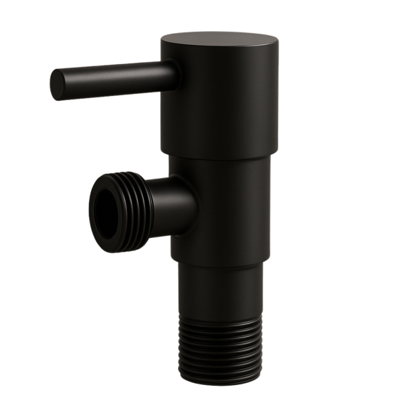 Zawór kątowy z głowicą ceramiczną model 1 BLACK 1/2 x 3/8