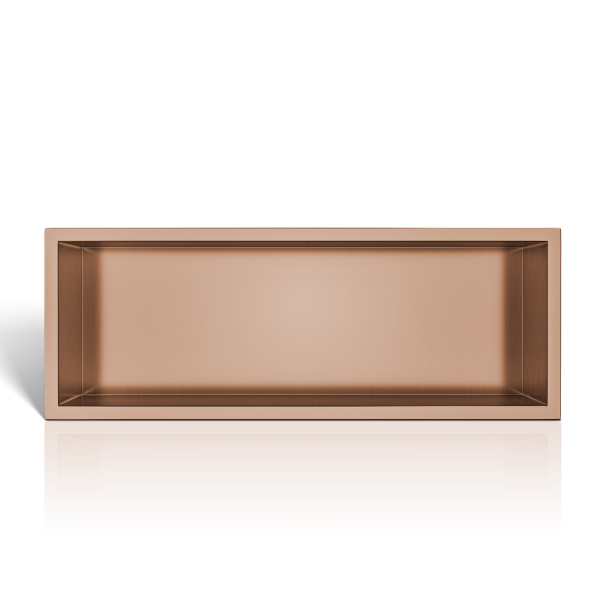 Półka wnękowa ze stali nierdzewnej miedziana 60x20x10 cm WALL-BOX ONE Copper