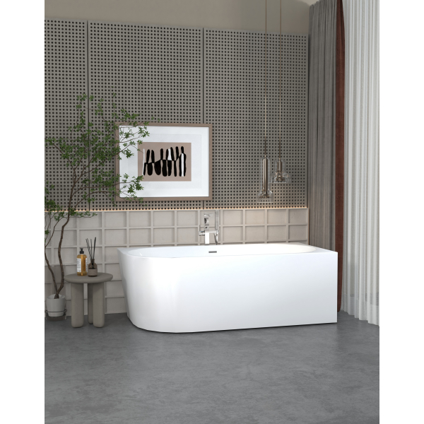 Wanna wolnostojąca narożna prawa 170 x 80 cm biała